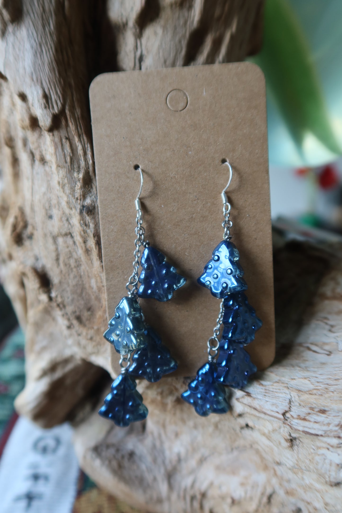 Christmas Tree Dangle Earrings - Winter Collection