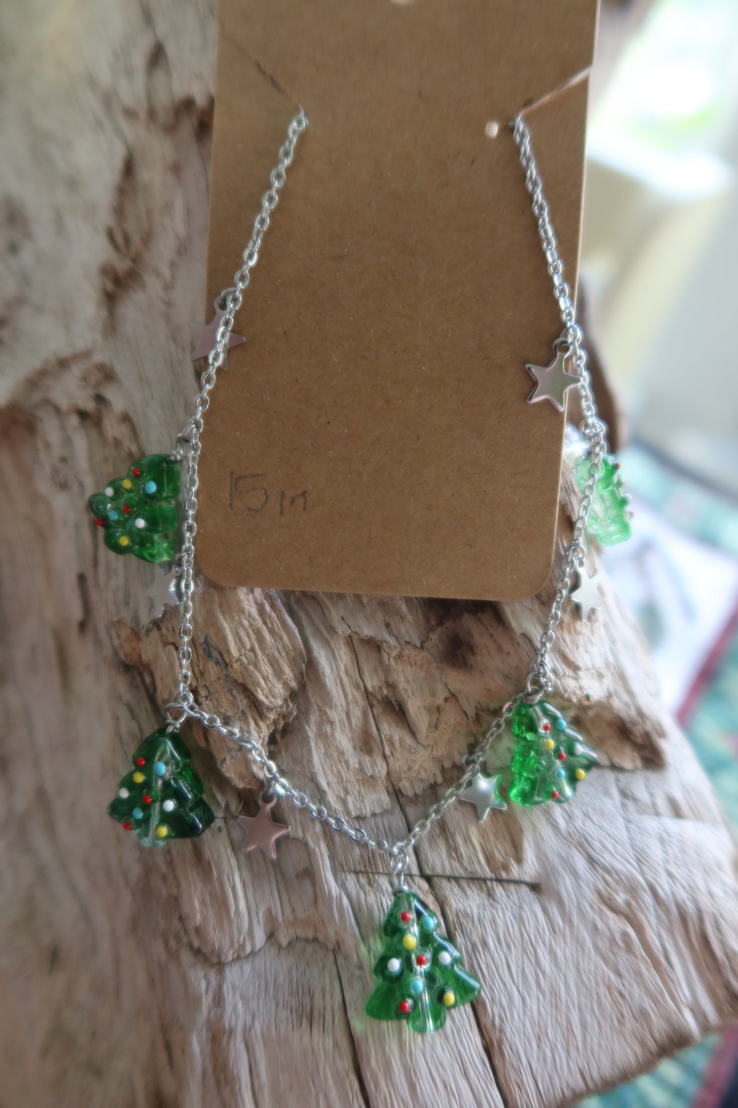 Starry Christmas Charm Necklace - Winter Collection
