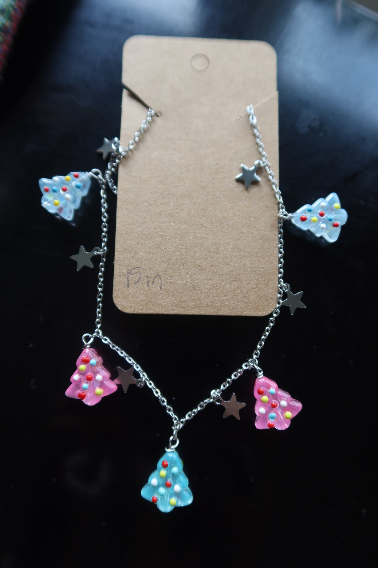 Starry Christmas Charm Necklace - Winter Collection