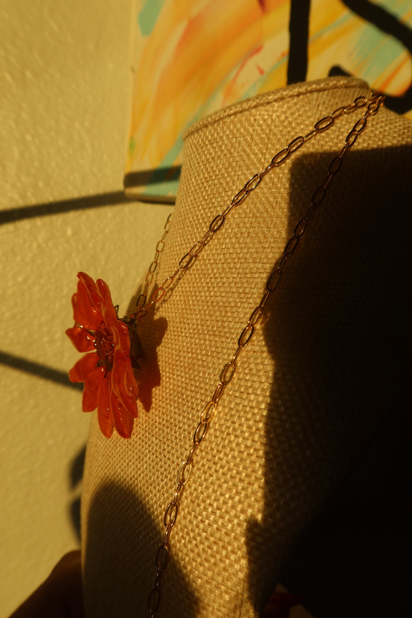 Mexican Sunflower Bloom Necklace