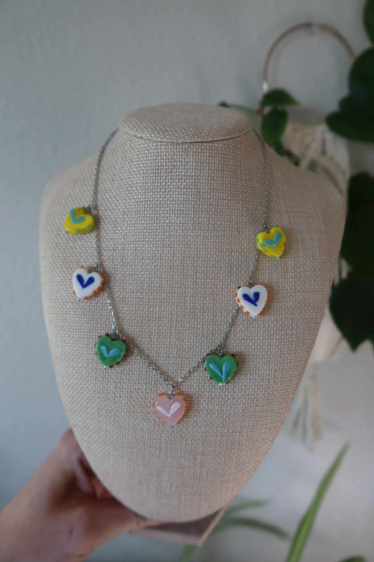 Colorblock Love Necklace - Cupid Collection – House Plant Clubbin