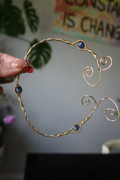 Wire-Wrapped Arm Cuffs – Multi-Wear Stone Spirals