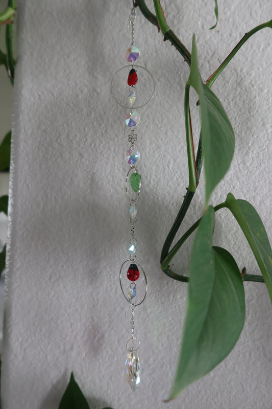 Ladybug Crystal Suncatcher