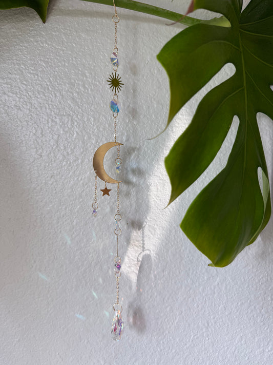 Golden Moon Suncatcher