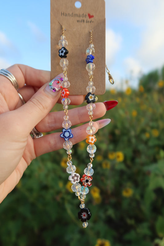 Glass Garden Necklace - Silver or Gold