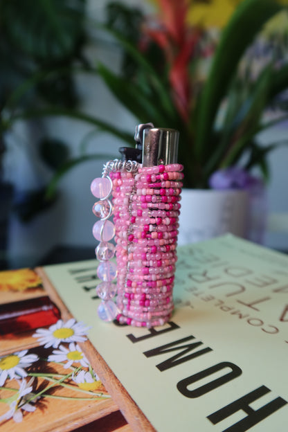 Wire wrapped lighter - Party Barbie