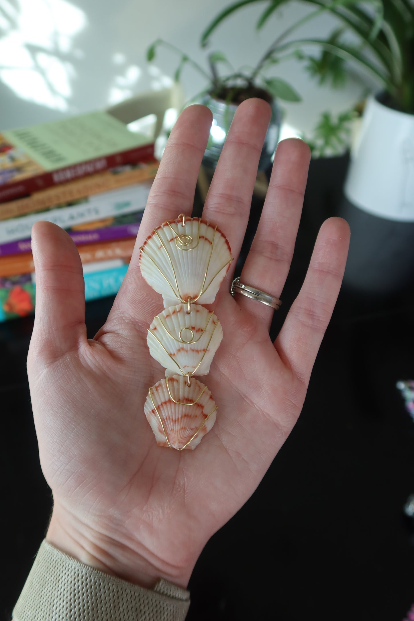 Golden Mermaid Seashell Necklace