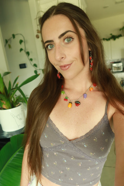 Strawberry Dangle Earrings – Snack Attack Collection