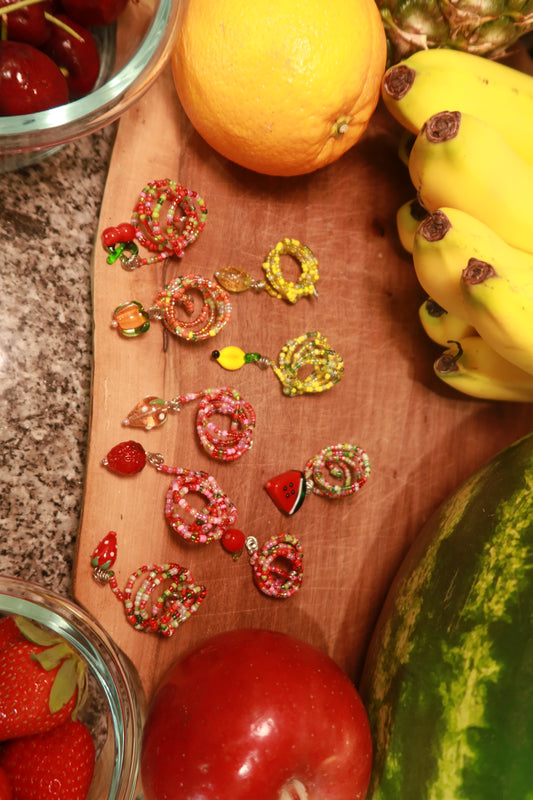Fruity Plant Wraps with Glass Charms - Snack Attack Collection