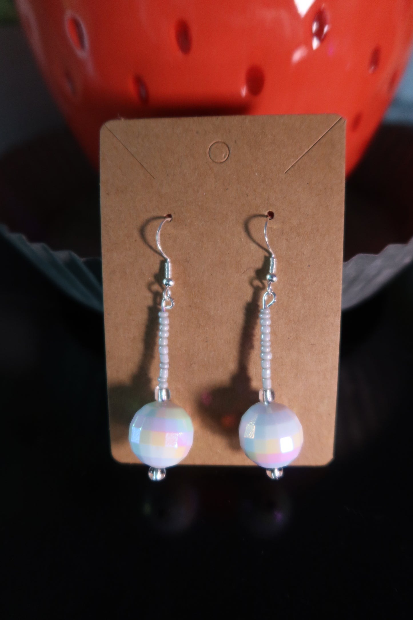 White Disco Earrings - Disco Collection