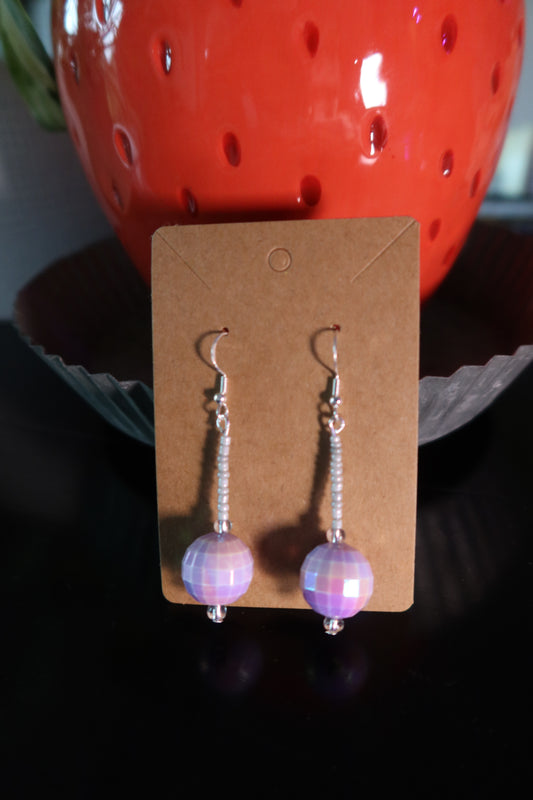 Purple Disco Earrings - Disco Collection