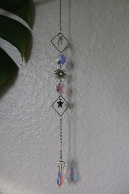 Evil Eye with Moon & Stars Suncatcher