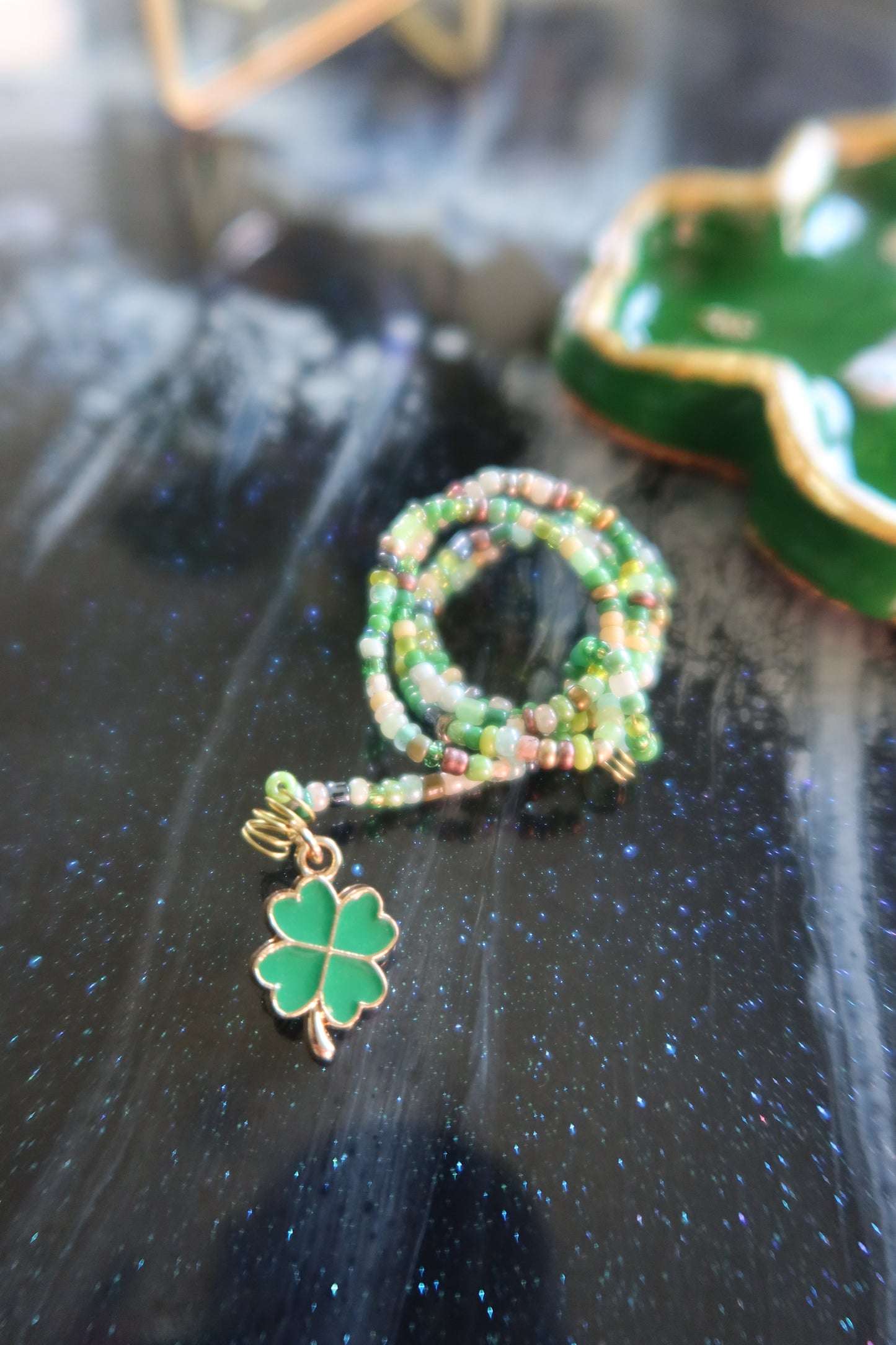 Gold Lucky Clover Plant Wrap - Lucky Girl Collection