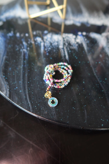 Blue & Green Evil Eye Plant Wrap  - Evil Eye Collection