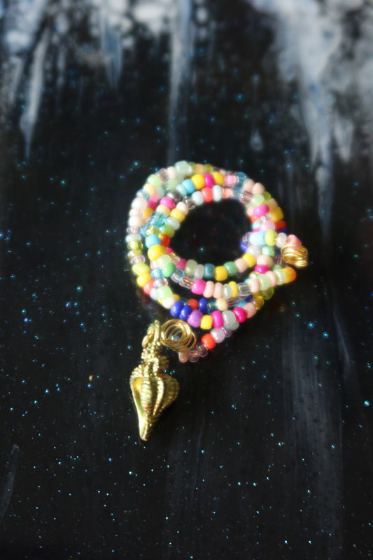 Green Spiral Shell Plant Wrap - Under the Sea Collection