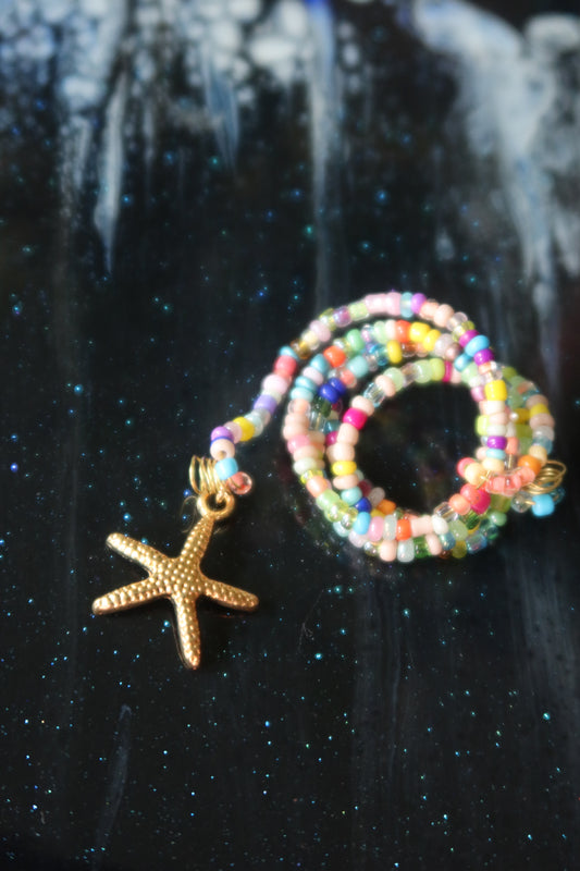 Gold Starfish Plant Wrap - Under the Sea Collection