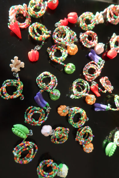 Veggie Plant Wraps with Resin Charms - Harvest Collection