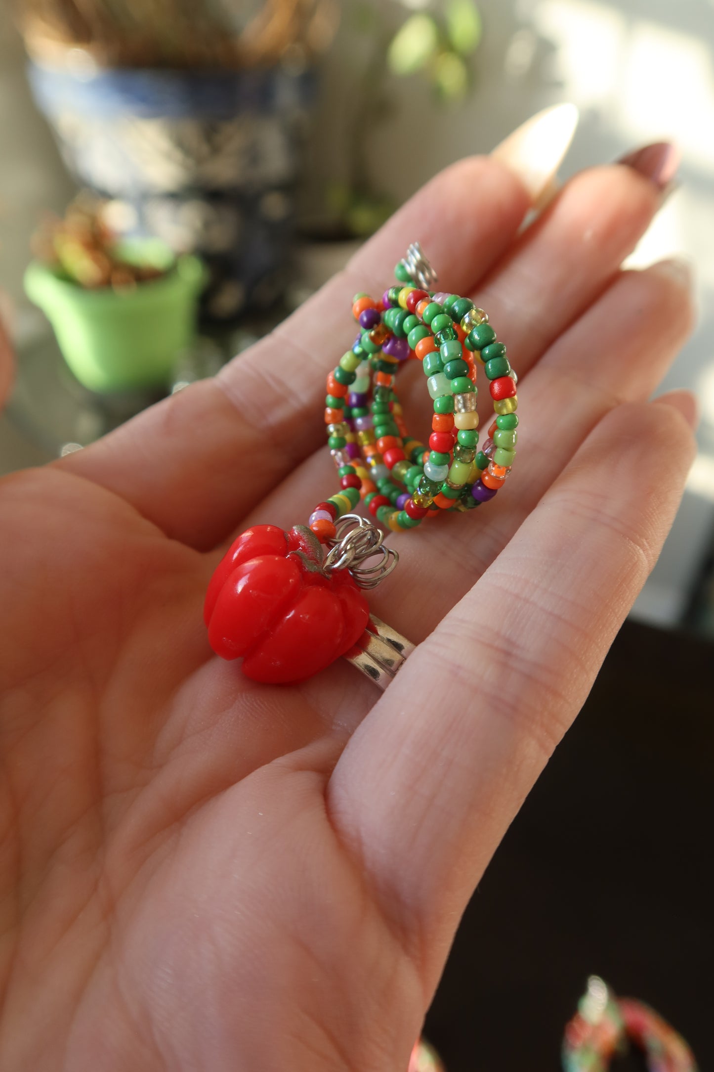 Veggie Plant Wraps with Resin Charms - Harvest Collection