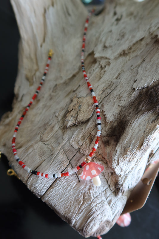 3D Mushroom Necklace