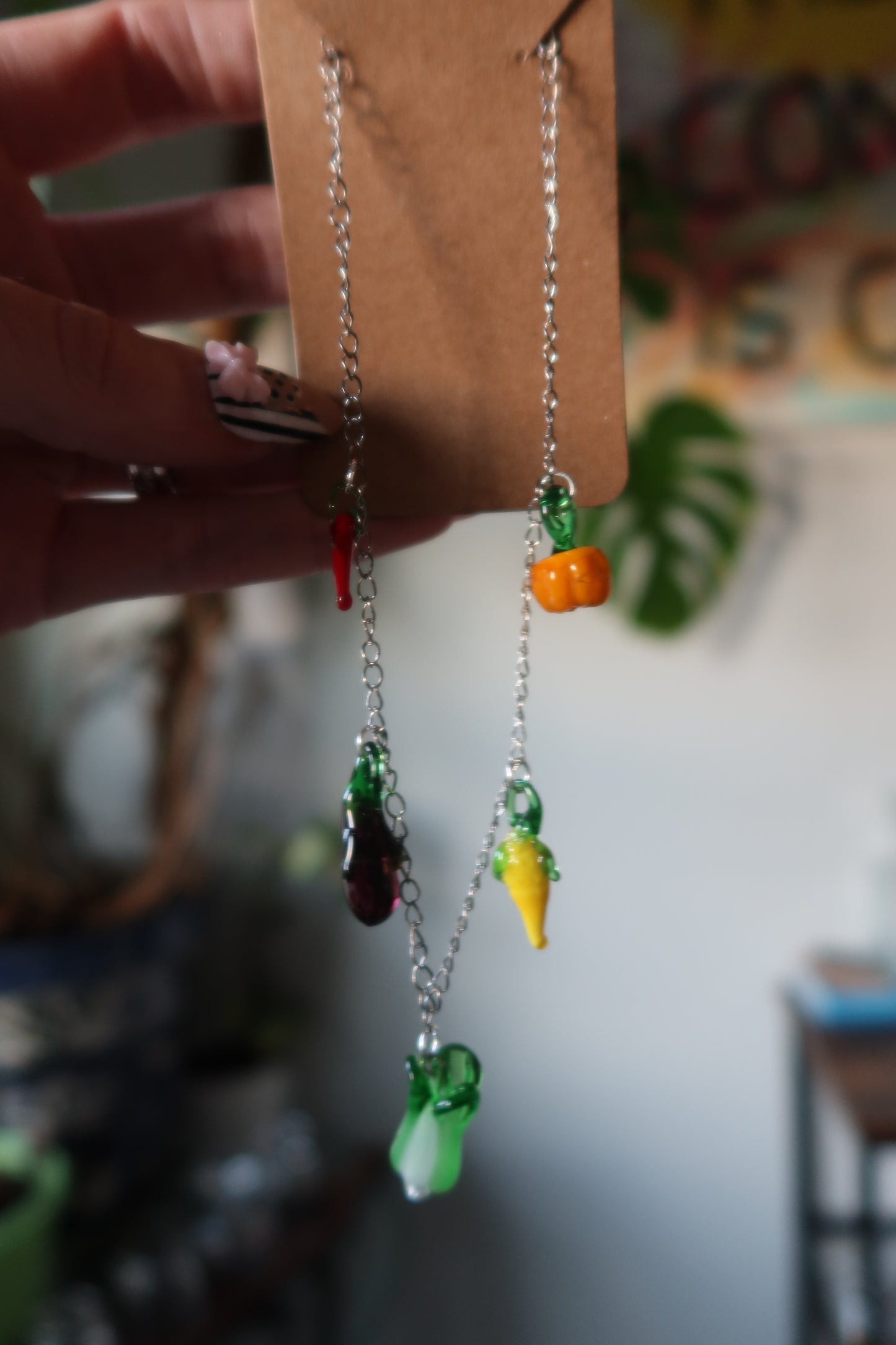 Glass Veggie Charm Necklace – Harvest Collection
