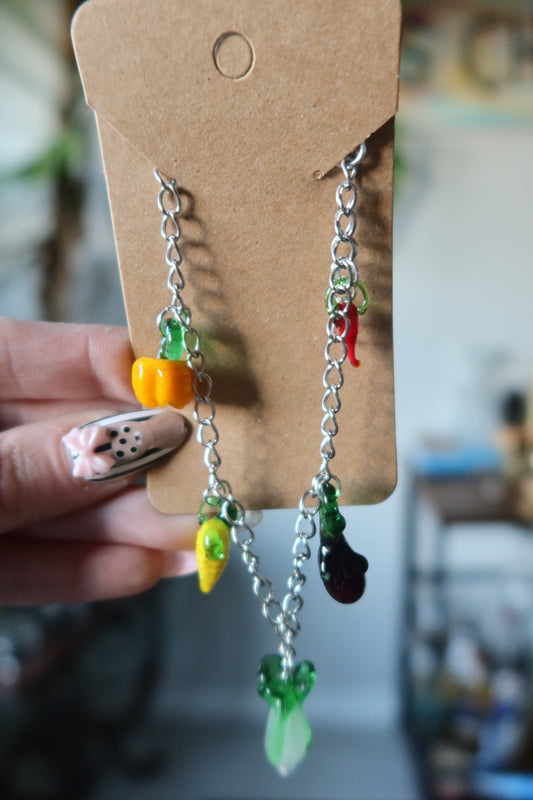 Glass Veggie Charm Bracelet – Harvest Collection