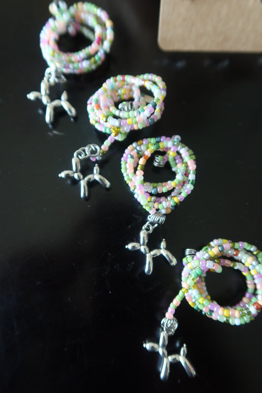 Silver Balloon Dog Plant Wrap