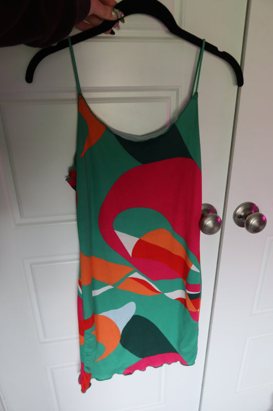 Colorful abstract dress