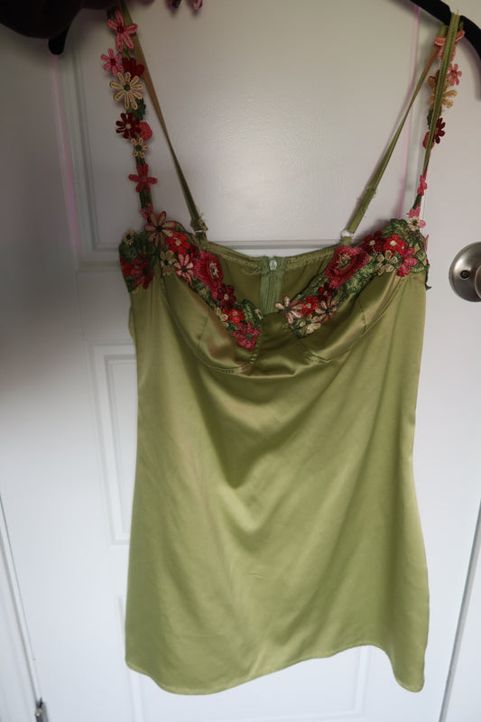 silk floral dress