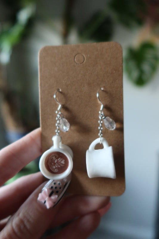 Coffee Cup Dangle Earrings – Coffee Lover Collection