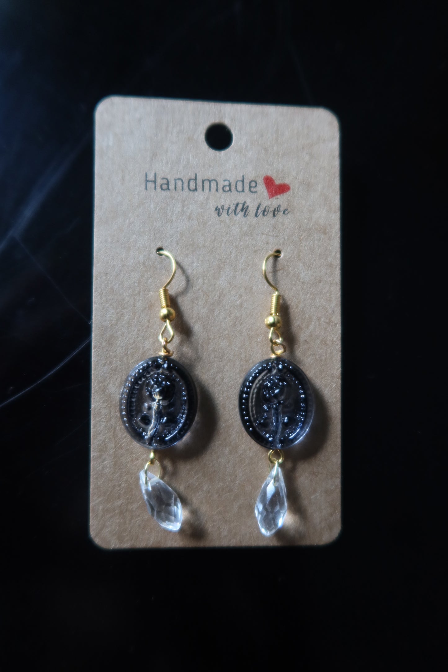 Glass Roses Earrings - Multiple Colors