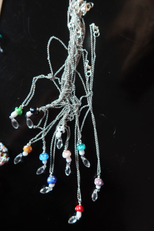 Glass Mushroom Necklace