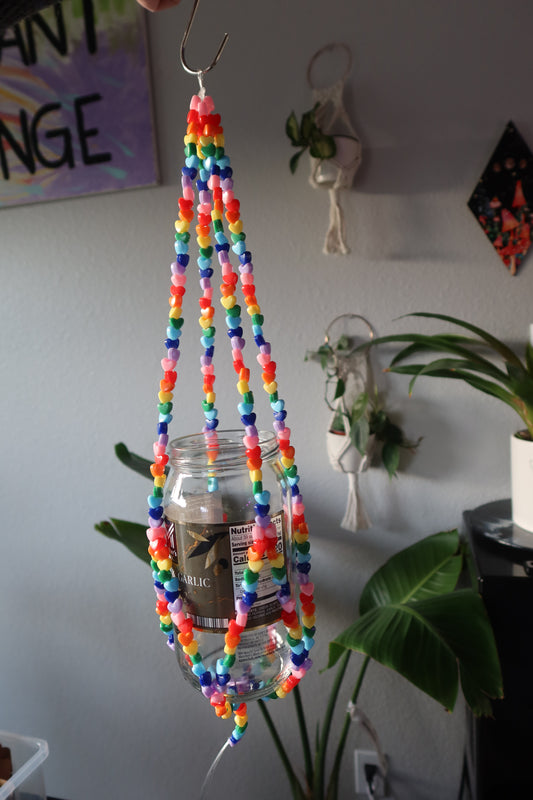 Rainbow Heart Plant Hanger