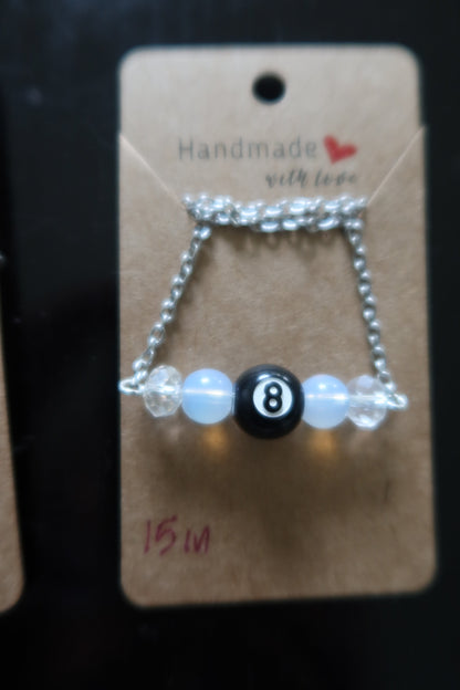 8-Ball Drop Necklace