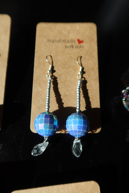 Disco Ball Crystal Earrings