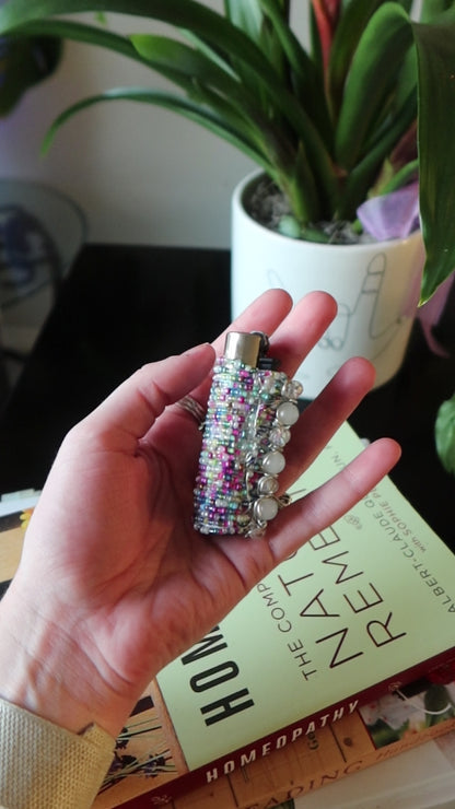 Wire wrapped lighter - Kaleidoscope